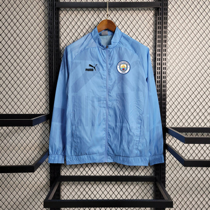 Manchester City blu windbreaker