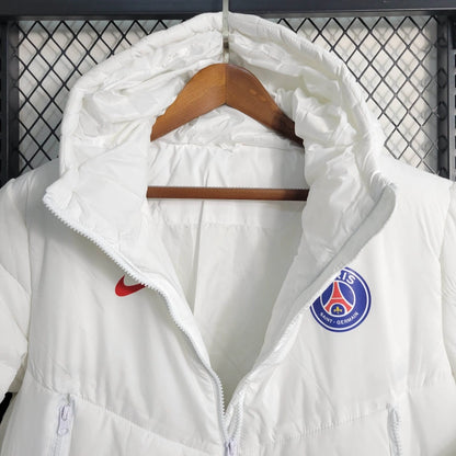 Jachetă puffer albă Paris Saint-Germain