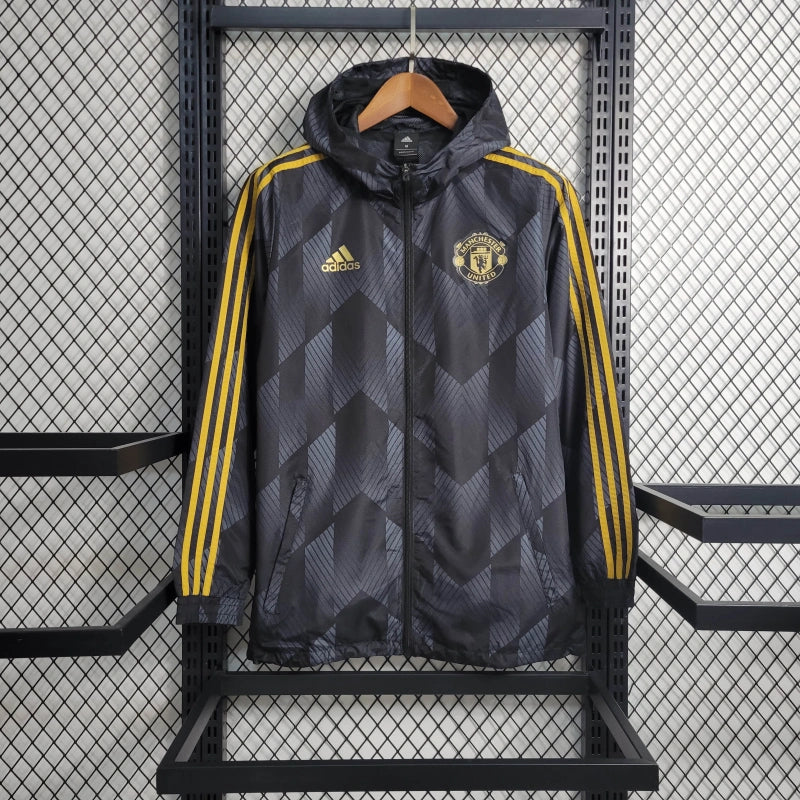 Manchester United negru windbreaker