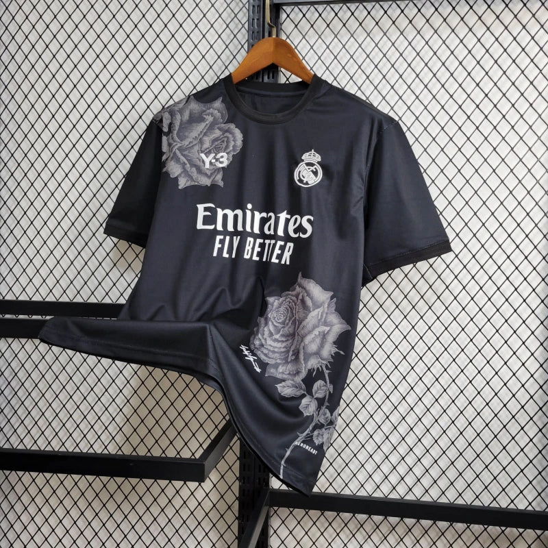 Tricou cu ediție limitată „Y3 - negru” Real Madrid 2024