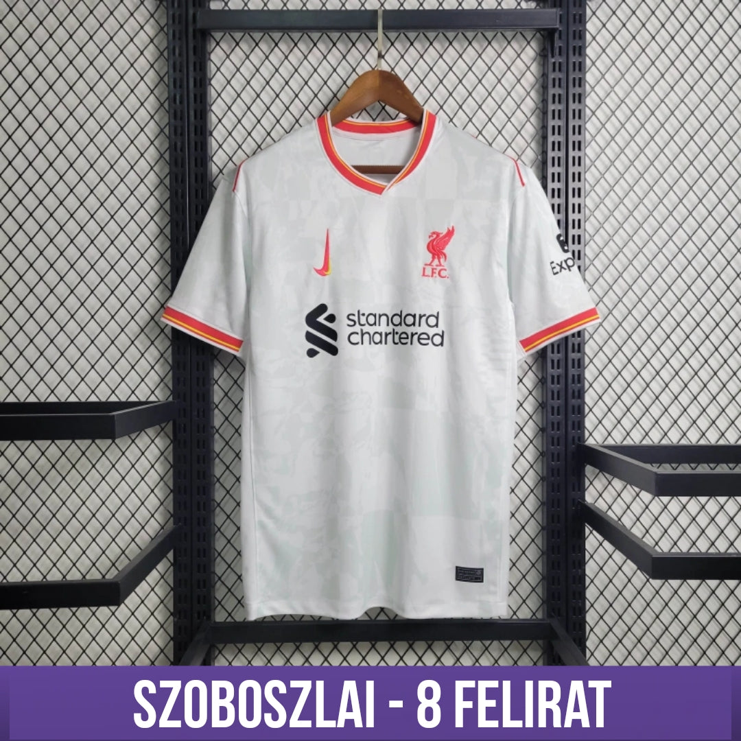 Tricou din deplasare Liverpool 2024 - cu inscripția Szoboszlai