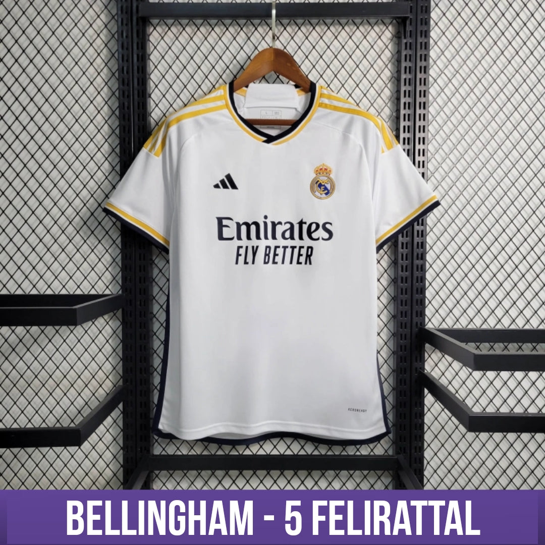 Tricou de acasă Real Madrid 2023 - cu inscripții Bellingham