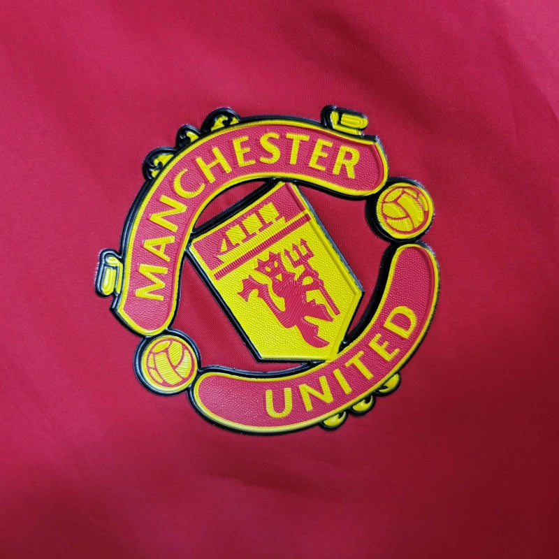 Manchester United roșu și negru windbreaker