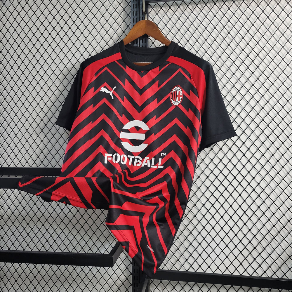 Tricou pentru încălzire AC Milan 2023