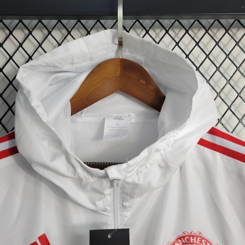 Manchester United windbreaker alb