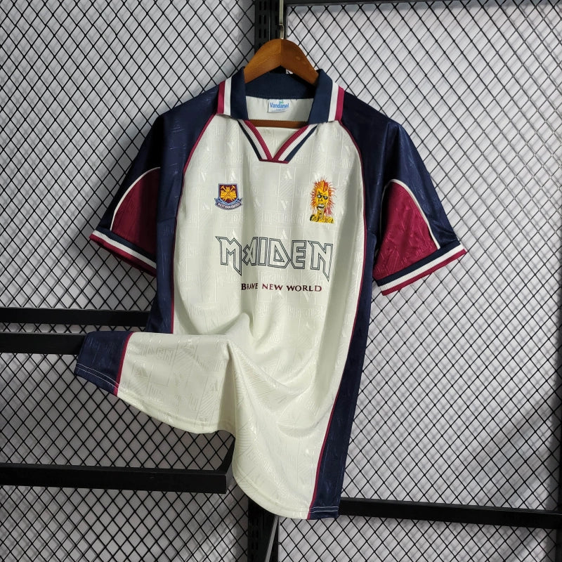 West Ham 1999 "Iron Maiden - alb" tricou ediție limitată