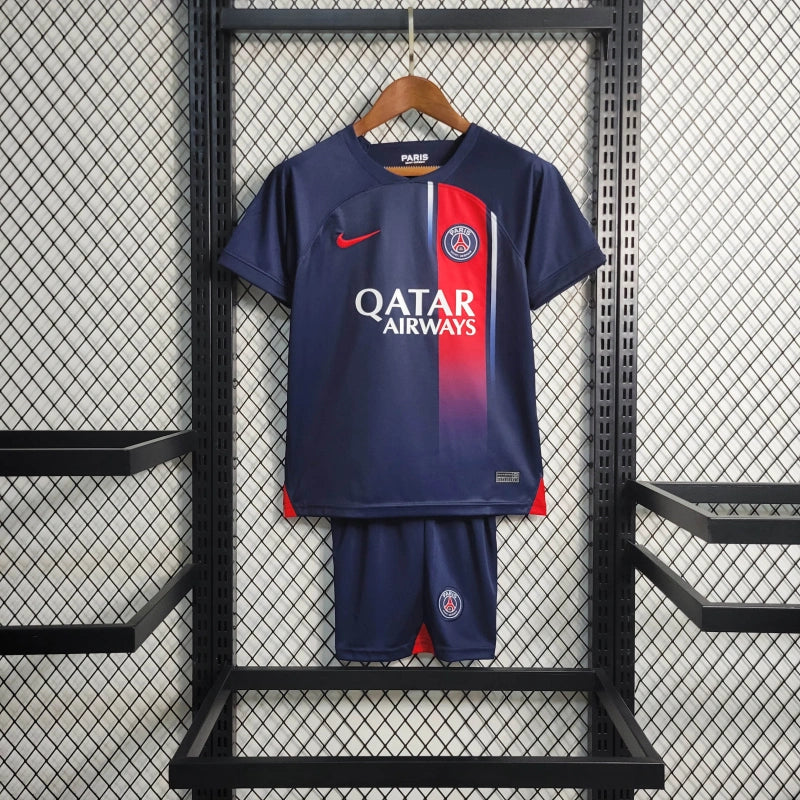 Paris Saint-Germain 2023 home kit pentru copii